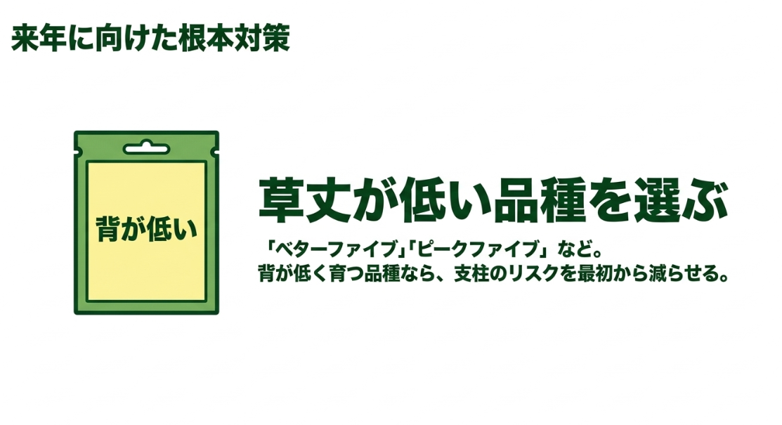オクラの支柱を低く抑えたいときにベターファイブやピークファイブなど草丈を確認して品種を選ぶ方法
