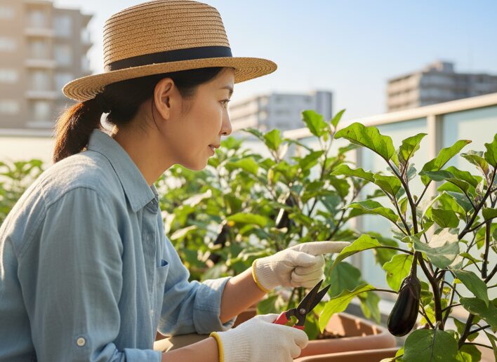 ナスの実が大きくならない時の原因