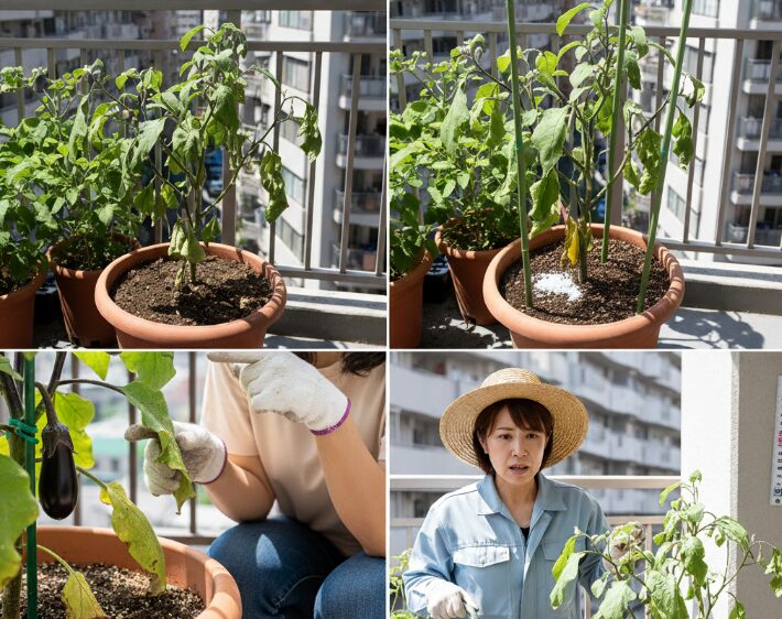 「ナスをプランターで育てるのが難しい」を克服する栽培のコツ