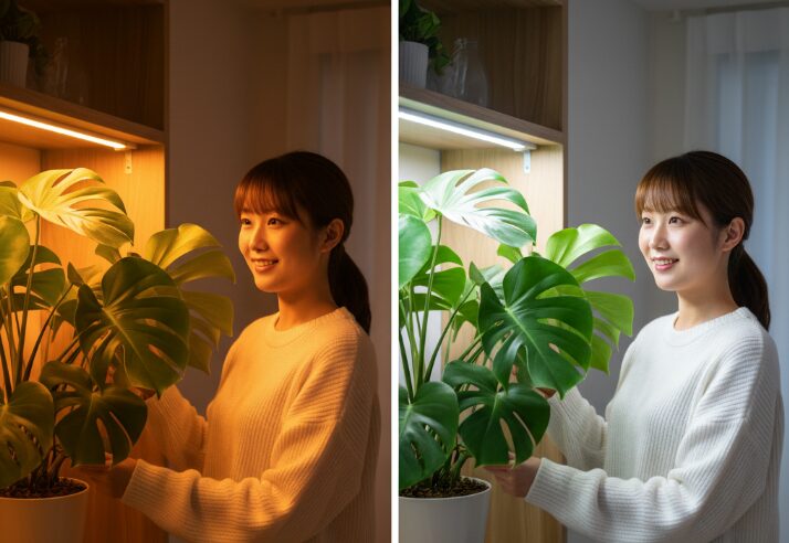 植物育成ライトは白色と暖色どっちを選ぶかのコツ