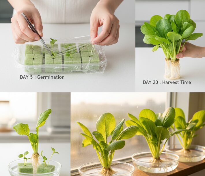 スポンジで発芽させる簡単な方法