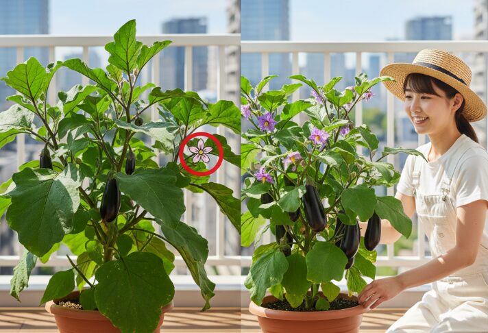 ナスの花が落ちる原因と対策