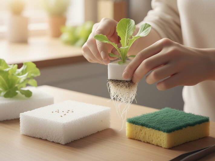 では水耕栽培に適したスポンジは？