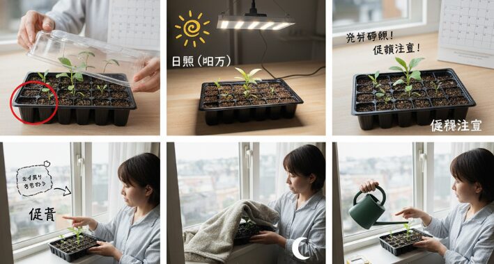 種まきから発芽までの日数と管理方法