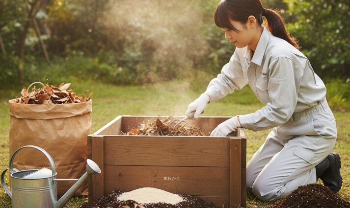 腐葉土の簡単な作り方