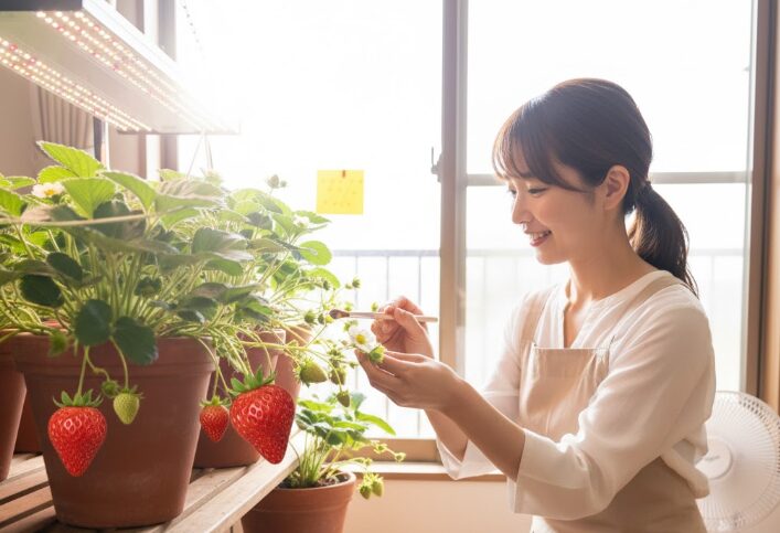 いちごの育て方｜プランターで室内栽培を成功させる実践術