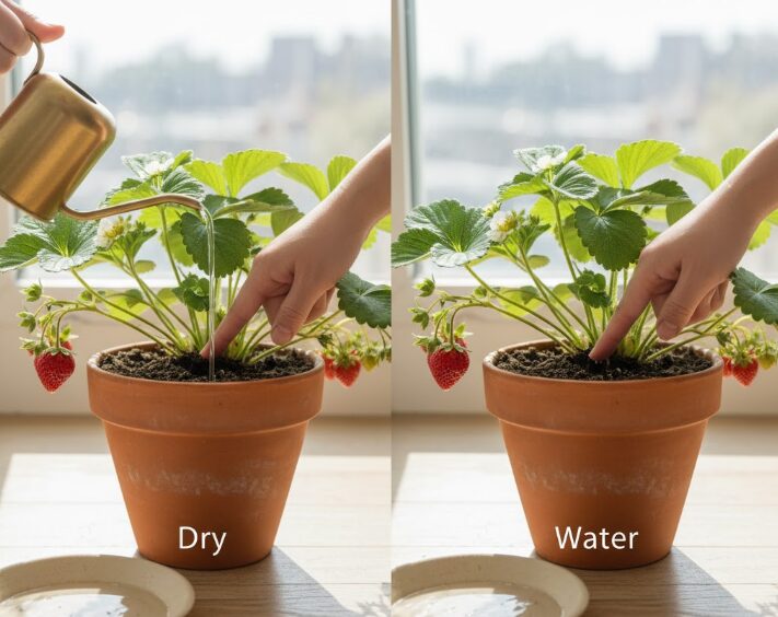 いちごの水やりの頻度はどのくらい？