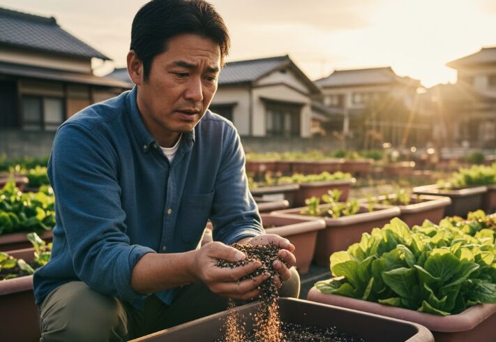米ぬかを土に混ぜると どうなる?