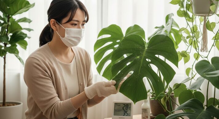 観葉植物の室内での発生に注意