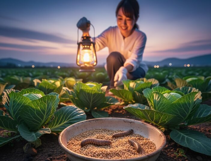 ヨトウムシ対策にコーヒー以外の方法も併用