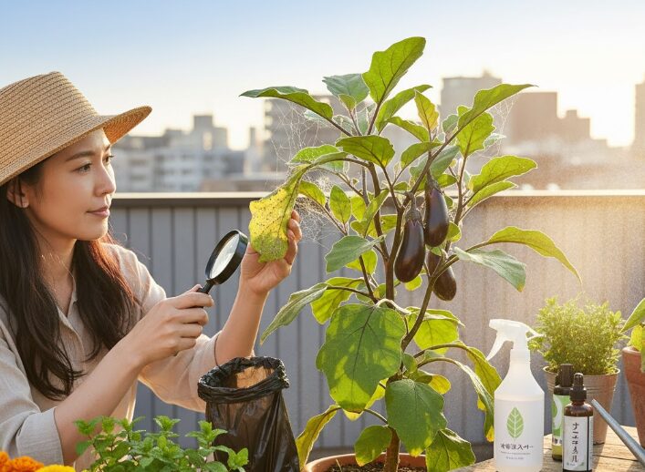 ナスがハダニで手遅れになる前の対策