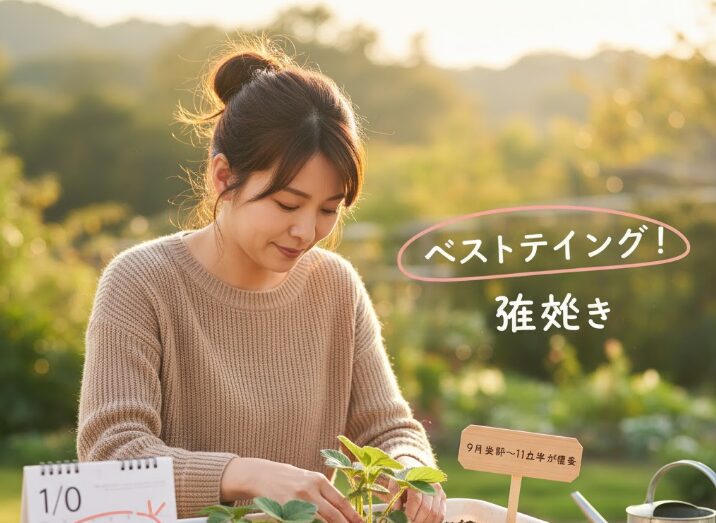 最適ないちごの植え替え時期はいつ?