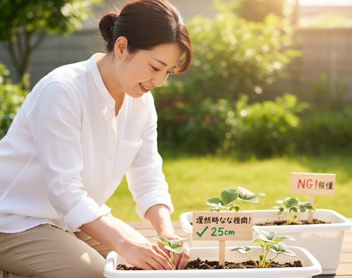 苗を植える理想的な間隔について