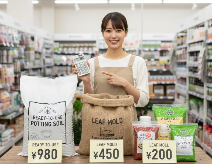 培養土と腐葉土の値段を比較