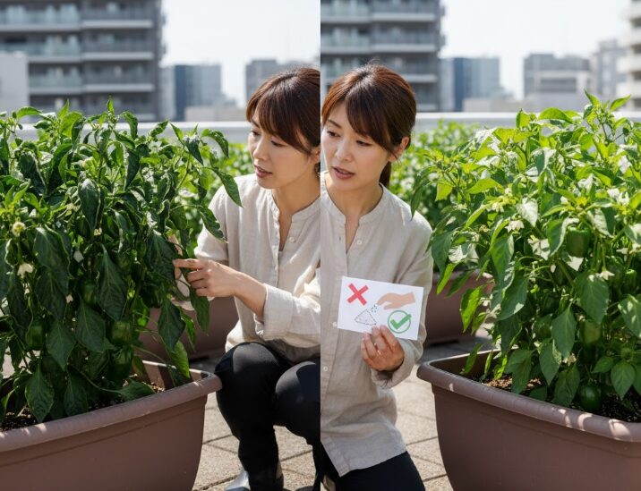 肥料過多 症状と、多肥性のピーマンにおける適切な施肥量