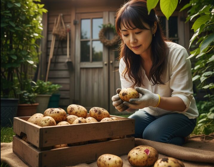 じゃがいも収穫後の乾燥とキュアリング