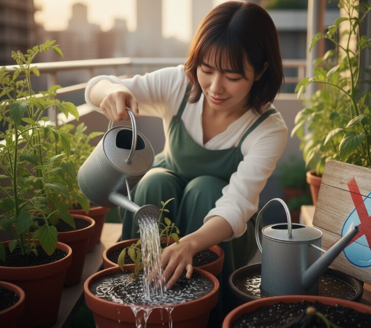 プランター栽培での水やり頻度