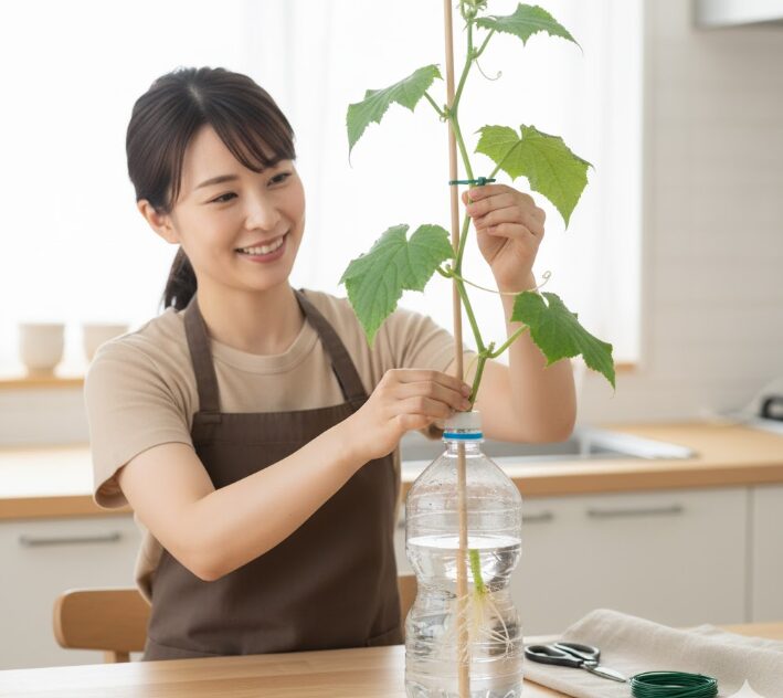 倒れるのを防ぐ支柱の立て方と固定