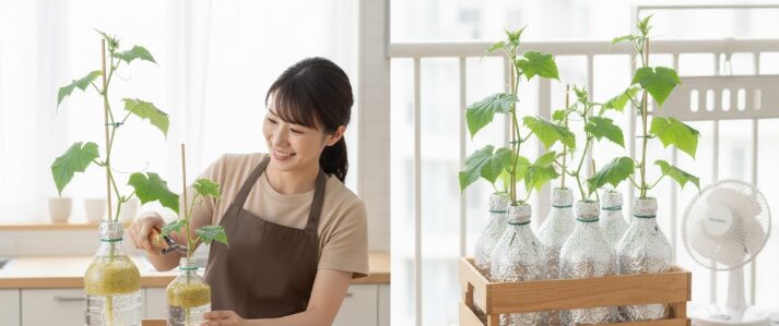 ペットボトルでのきゅうり水耕栽培と管理のコツ
