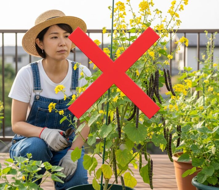 花が咲いたら収穫終了のサイン