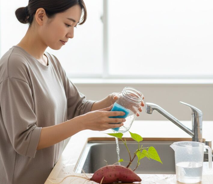 適切な水換え頻度と容器の洗浄