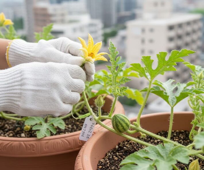 確実な人工受粉のやり方と時間