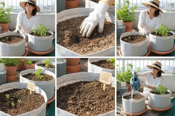 芽が出るまでは水を与えない