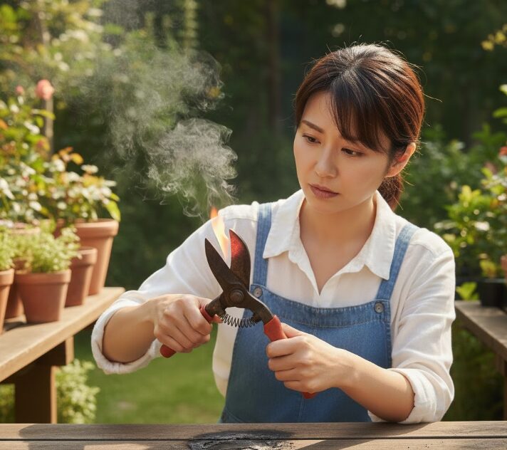 ライターの火で炙る熱消毒の危険性