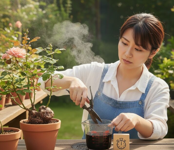 根頭がん腫病に有効な接触時間