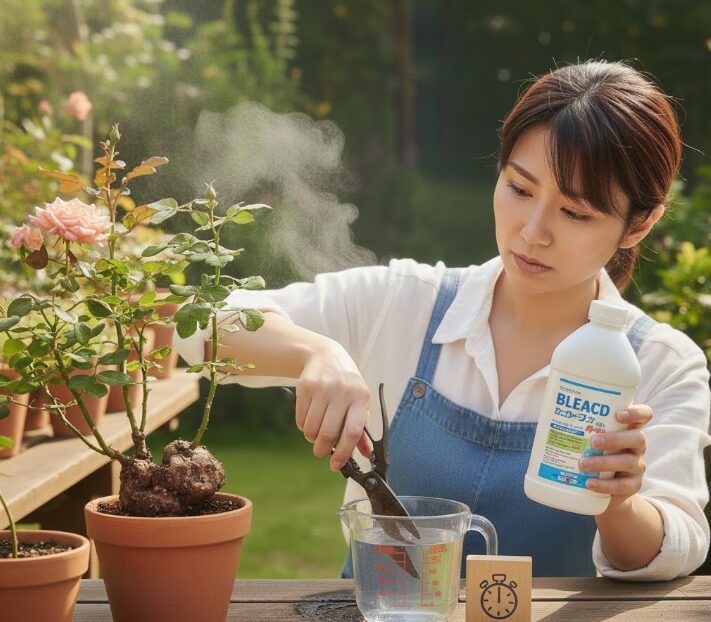 園芸ハサミの消毒でアルコールスプレーより強い方法