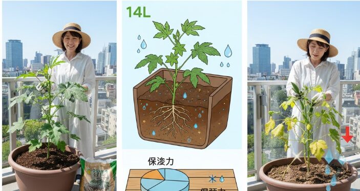 土の量は14L以上が理想的