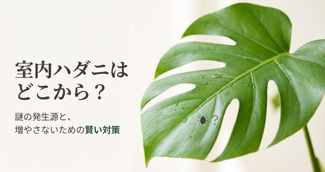 室内ハダニはどこから？主な侵入経路