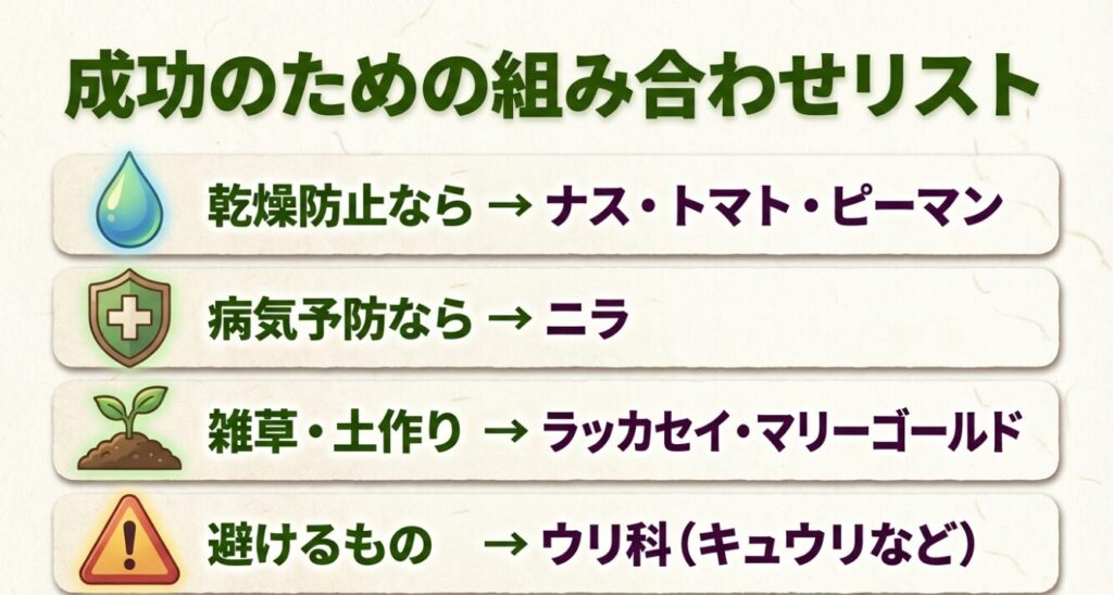 乾燥防止や病気予防に効果的な野菜と避けるべき野菜のまとめリスト