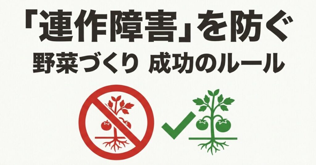 連作障害を防ぐ野菜づくり成功のルールと対策ガイドの表紙画像