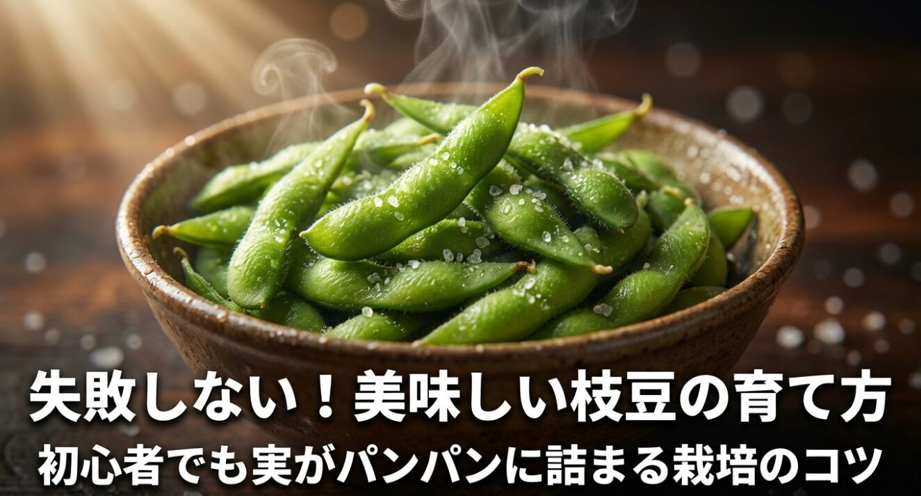 失敗しない!美味しい枝豆の育て方 。初心者でも実がパンパンに詰まる栽培のコツ 。