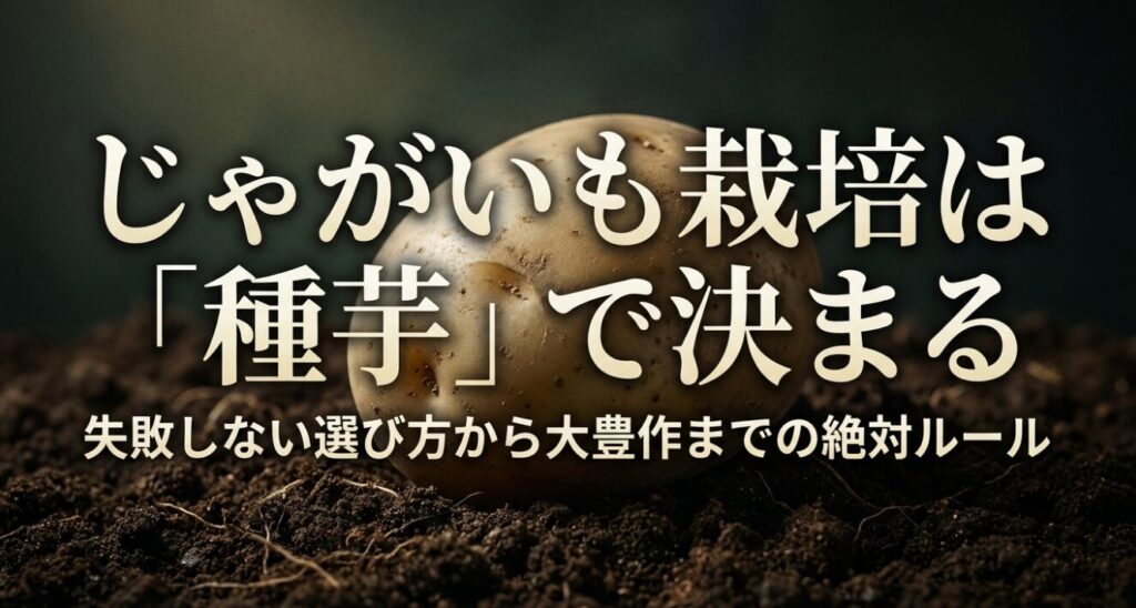 失敗しない選び方から大豊作までの絶対ルールを解説するタイトルスライド