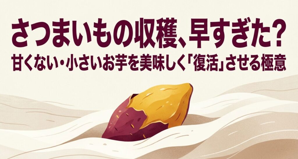 甘くない・小さいさつまいもを美味しく復活させる極意のタイトル画像