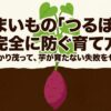 さつまいものつるぼけを防ぎ、葉っぱばかり茂って芋が育たない失敗をゼロにする育て方