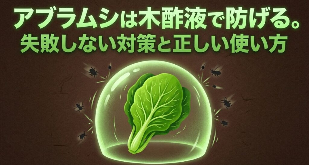 木酢液を使ったアブラムシ対策と正しい使い方