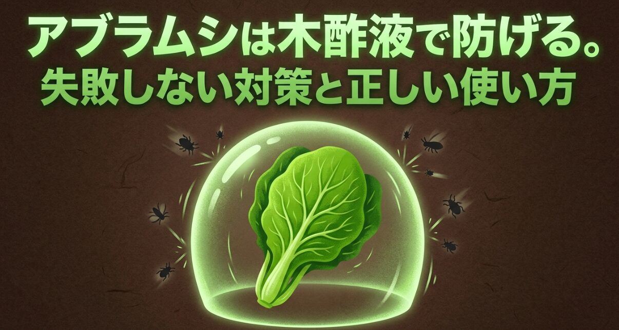 木酢液を使ったアブラムシ対策と正しい使い方